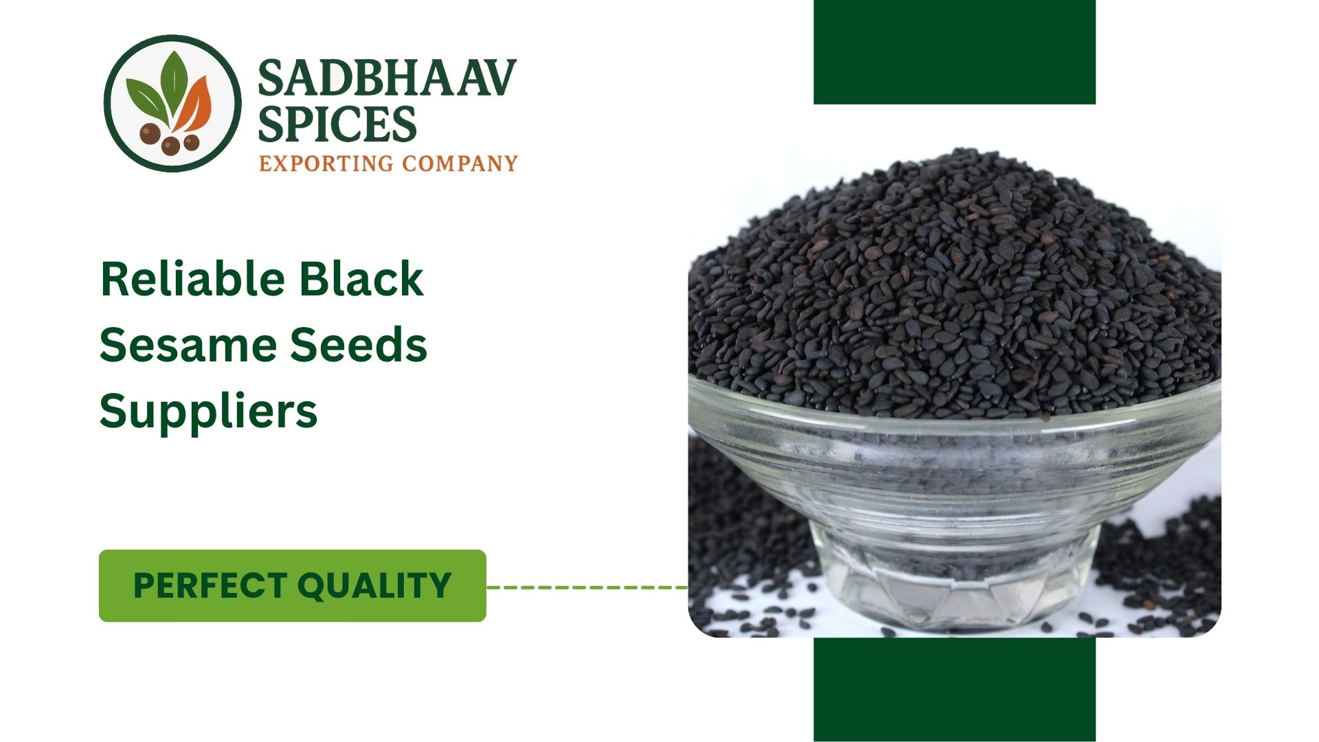 Reliable Black Sesame Seeds Suppliers