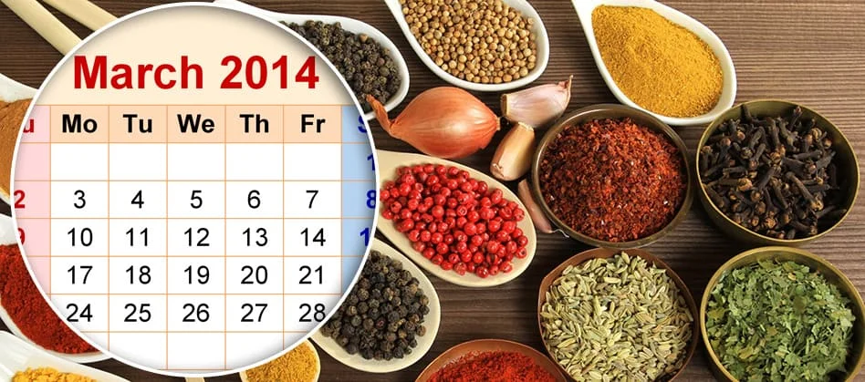 Spice Export Seasonality Calendar